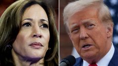 Kandidáti na americkou prezidentku a prezidenta Kamala Harrisová a Donald Trump