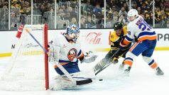 David Pastrňák vstřelil proti New York Islanders dvě branky