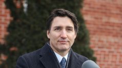 Kanadský premiér Justin Trudeau při oznámení rezignace na post premiéra i předsedy Liberální strany