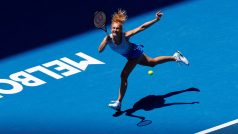 Kateřina Siniaková v zápase Australian Open