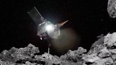 Animace založená na datech ukazuje, jak sonda OSIRIS-REx dopadla na povrch asteroidu Bennu, když na něm přistála a odebrala vzorek (animace)