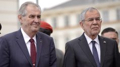 Prezident Miloš Zeman a rakouský prezident Alexander Van der Bellen