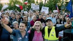 Demonstrace proti nové ministryni spravedlnosti Marii Benešové  a proti premiérovi Andreji Babišovi, Václavské náměstí 21.5.2019