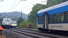 Na železničním koridoru u Zábřehu na Šumpersku jely proti sobě na jedné koleji Pendolino a osobní vlak. Strojvedoucí střetu zabránili