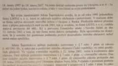 Rozhodnutí ministra Stanislava Grosse týkající se Eleny Šapošnikovové (2. strana)