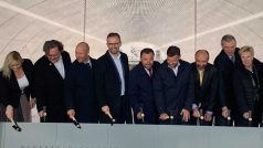 Představitelé hlavního města a dopravního podniku ve čtvrtek na Pankráci zahájili stavbu trasy metra D z Pankráce na Olbrachtovu