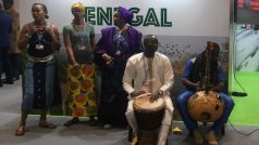 Hudebníci ze Senegalu na klimatickém summitu v Madridu
