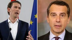 Nový předseda rakouských lidovců Sebastian Kurz a kancléř Christian Kern.