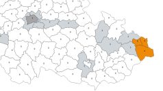 Mapa stavu rizikového skóre v českých regionech k 29. červnu 2020