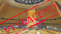 Petr Pavel před prázdným sálem na Valném shromáždění OSN nehovořil, jde o fotomontáž