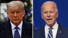 Současný americký prezident Donald Trump a nově zvolený americký prezident Joe Biden