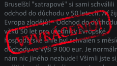 OVĚŘOVNA: Brzký odchod do penze a vysoký důchod. Hoax původem z Francie lže o platech úředníků EU