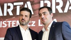 Nový trenér fotbalistů Sparty Andrea Stramaccioni (vlevo).