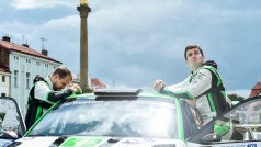 Pavel Dresler a Jan Kopecký (vpravo) na Rallye Bohemia