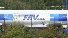Kamion společnosti FAU v areálu přerovské Prechezy.