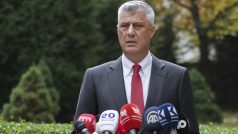 Kosovský prezident Hashim Thaçi oznámil ve čtvrtek svou rezignaci