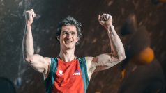 Adam Ondra na Světovém poháru ve švýcarském Meiringenu