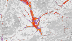 Mapa rozlivu velké vody