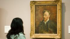 Autoportrét Vincenta van Gogha ve van Goghově muzeu v Amsterdamu