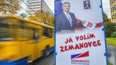 Strana práv občanů Zemanovci - billboard SPOZ ve Zlíně v říjnu 2013