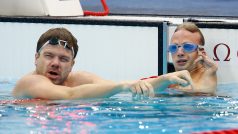 Paralympionici Jan Povýšil (vlevo) a Arnošt Petráček na hrách v Londýně v roce 2012