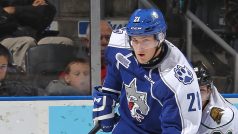 Hokejový útočník Pavel Jenyš v dresu Sudbury Wolves