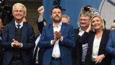 Stálice krajně pravicové scény: Geert Wilders, Matteo Salvini a Marine Le Penová