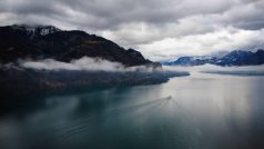 jezero Wolfgangsee v Rakousku