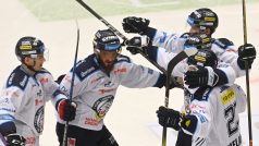 Hokejisté Liberce slaví vítězství 4:2 nad Karlovými Vary ve 32. kole hokejové extraligy