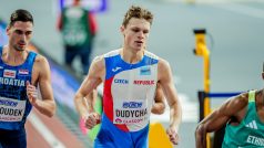 Běžec Jakub Dudycha na halovém mistrovství světa 2024 v Glasgow