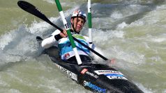 Kajakář Jakub Krejčí v závodě Světového poháru v Lublani