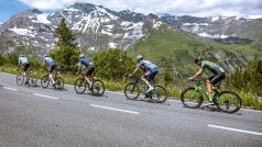 André Drege na třetí pozici při stoupání na Grossglockner