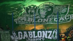 Choreo při severočeském derby Jablonce proti Liberci