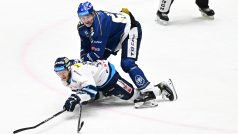 Jaromír Jágr v duelu 32. kola hokejové Tipsport extraligy mezi Kladnem a Libercem