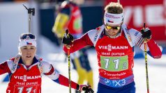 Tereza Voborníková a Vítězslav hornig ve smíšené štafetě dvojic na mistrovství světa v Lenzerheide