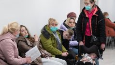 Ukrajinští uprchlíci v KACPU, Praha.