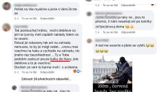 Komentář o kulce napsal na Facebook Karel E. A několikrát se k němu během debaty vracel, později přidal i obrázek snipera. Když ho Radiožurnál konfrontoval, za svým příspěvkem si stál. Redakci řekl, že komentář vyjadřuje pouze jeho názor a nikomu ho nevnucuje.