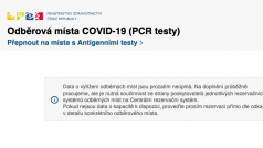 Centrální rezervační systém ministerstva zdravotnictví.