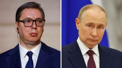 Aleksandar Vučić a Vladimir Putin