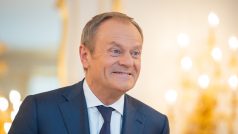 Polský premiér Donald Tusk byl na setkání v dobré náladě