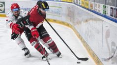 První zápas čtvrtfinále play-off hokejové extraligy mezi HC Spartou Praha a HC Oceláři Třinec