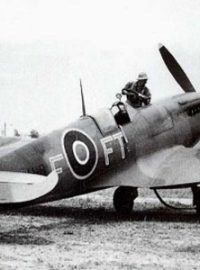 Spitfire Mk IX z 43. squadrony RAF