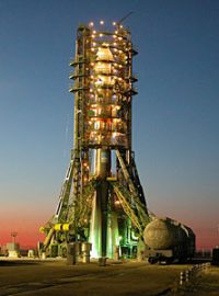 Odpalovací rampa kosmodromu Bajkonur