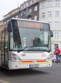 Autobus ve městě