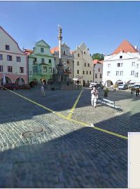 Street view Českého Krumlova v Mapách Google