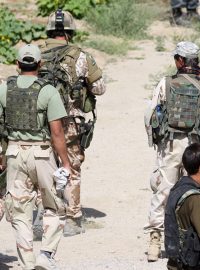 Čeští a afghánští vojáci na výcviku