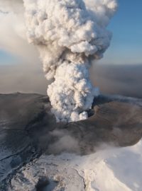 Sopka Eyjafjallajökull na Islandu