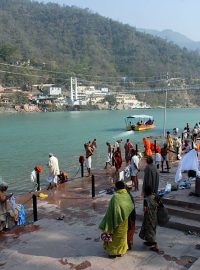 Schody do posvátné řeky Gangy