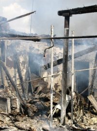 Vypálený dům v Džalalabádu  