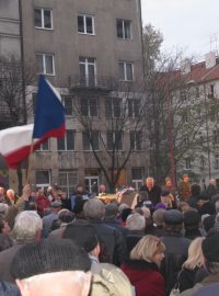 Odhalení Masarykovy sochy v Bratislavě